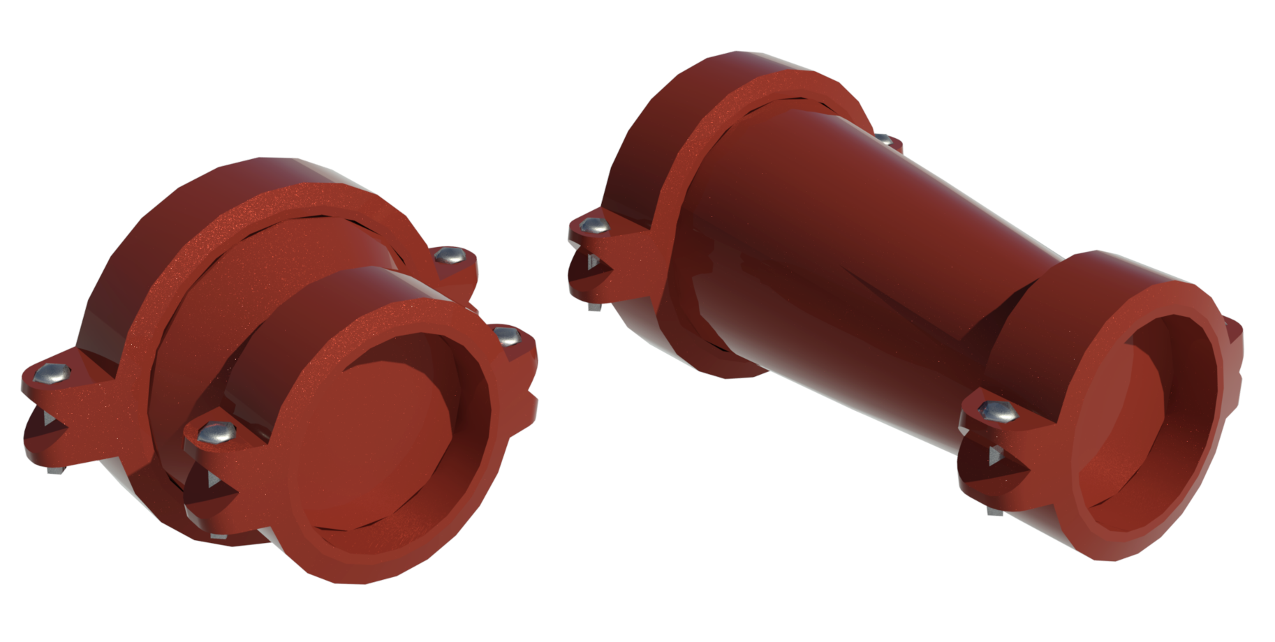 Revit family for Grinnell concentric and eccentric reducers.